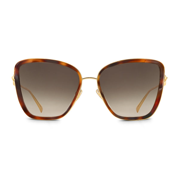 Louis Vuitton LV Fame Oval Sunglasses Havana Acetate. Size W