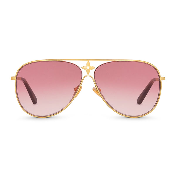 Louis Vuitton 2021 Grease Mask Sunglasses - Gold Sunglasses