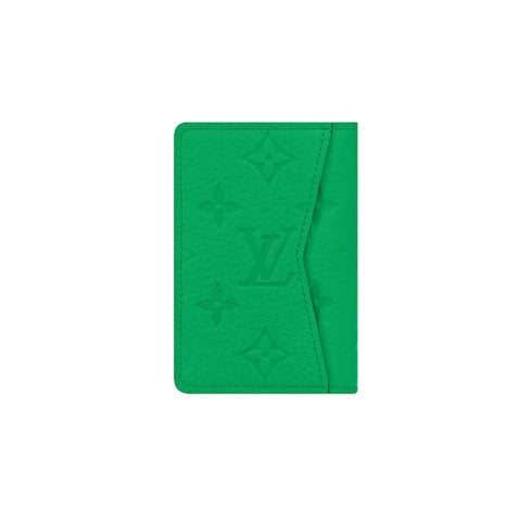 Louis Vuitton Pocket Organizer Taurillon Leather Green